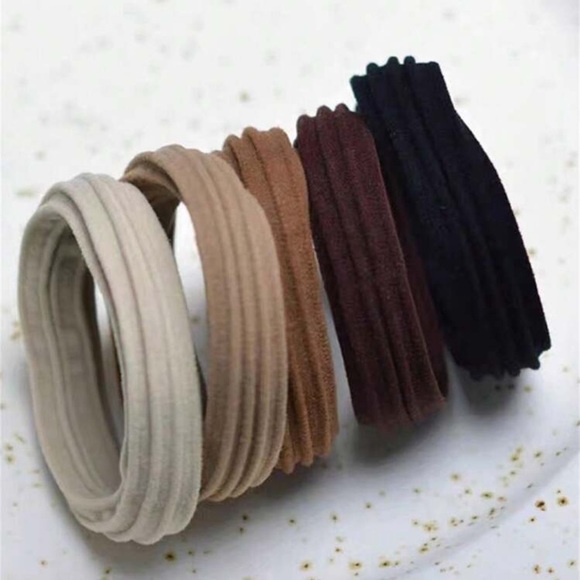 5 pcs Neutral Grip Hair Tie Set – No-Snag Bands in Everyday Tones - Picture 5 of 8